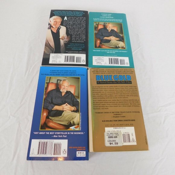 Lot 4 Clive Cussler NUMA Files PB Blue Gold Rising Sea Pharoahs Secret Zero Hour - Picture 2 of 11
